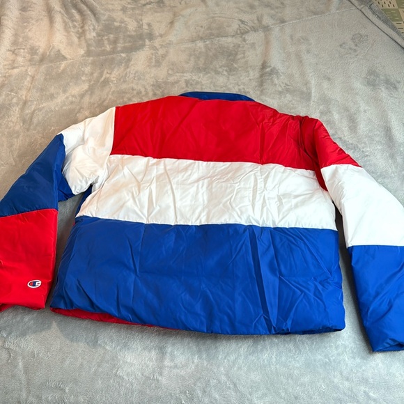 🎯❤️NWOT Champion Colorblock Surf The Web Puffer Jacket - Picture 9 of 14